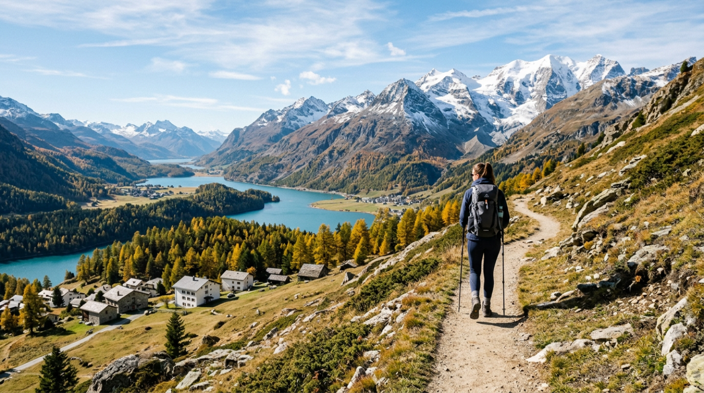 Switzerland Engadin Valley Walking Routes